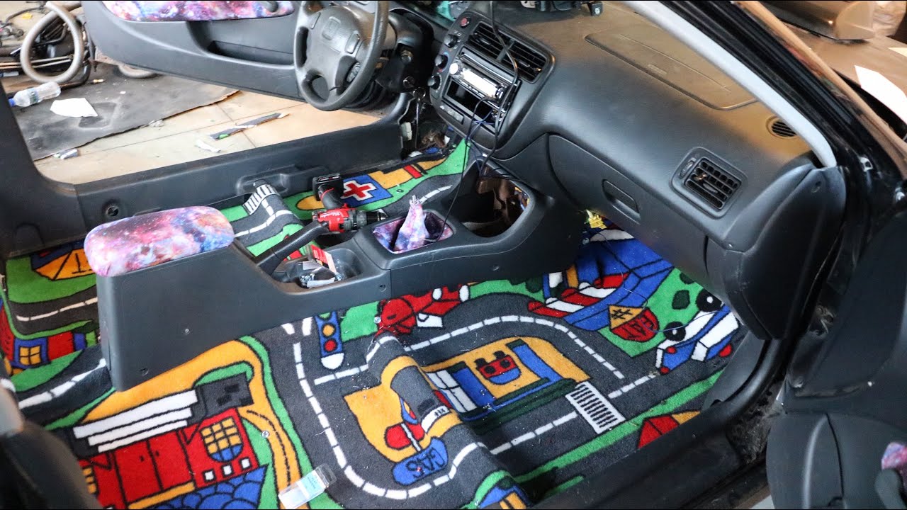 PUTTING A KIDS CARPET IN THE STI CIVIC